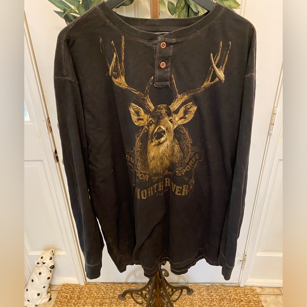 North River Outfitters Deer Hunting Outdoor Sports Shirt LS XXL